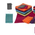 Terry towels ZT-MODRIAN Handkerchiefs - Maintenance articles, Beachproducts, matress protector, heavy curtain, bedding, Textile, bathrobe very absorbing, ovenglove